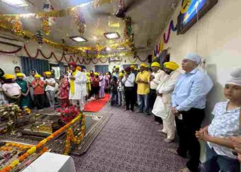 HARBAJAN SINGH ETO PAYS OBEISANCE AT GURDWARA IN THIRUVANANTHAPURAM