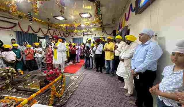 HARBAJAN SINGH ETO PAYS OBEISANCE AT GURDWARA IN THIRUVANANTHAPURAM