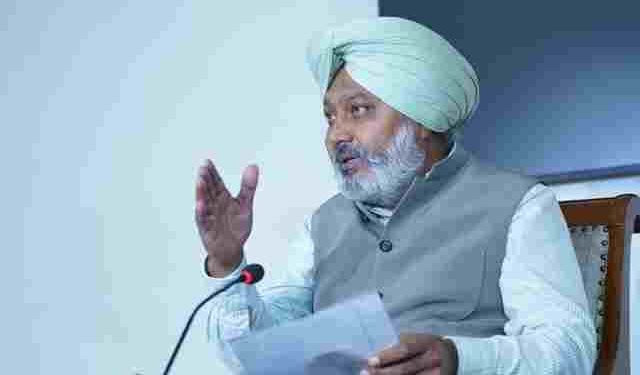 FINANCE DEPARTMENT APPROVES PHASE-WISE RECRUITMENT OF 345 VETERINARY INSPECTORS: HARPAL SINGH CHEEMA