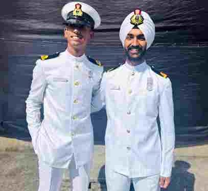 ANCHOR AWEIGH: MRSAFPI CADETS PARASDEEP & YUVRAJ COMMISSIONED AS INDIAN NAVY OFFICERS