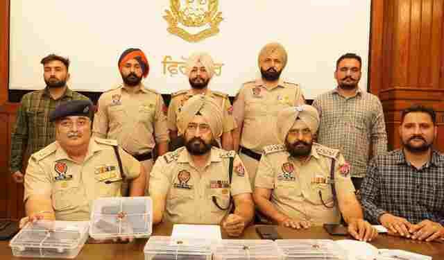 CROSS BORDER WEAPON SMUGGLING NETWORK BUSTED IN FEROZEPUR; TWO HELD WITH FOUR GLOCK PISTOLS
