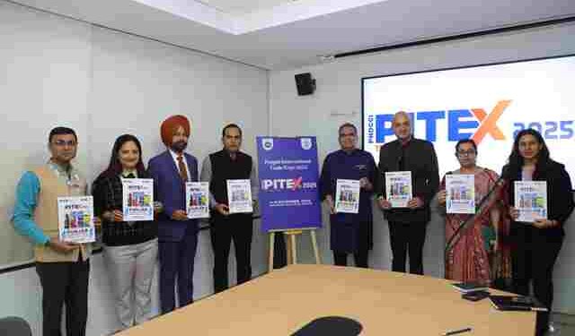 Punjab Industries Minister Sanjeev Arora Unveils PITEX 2025 Logo along with Punjab Chair Karan Gilhotra