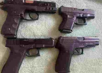 TWO MEMBERS OF JAGGU BHAGWANPURIA GANG HELD FROM HOSHIARPUR; 4 PISTOLS RECOVERED