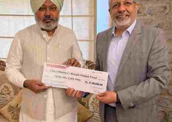 Finance Minister Harpal Singh Cheema Emphasises CSR as Capital Small Finance Bank Donates Rs 31 Lakh to CM’s Rangla Punjab Fund