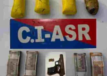 DRUG MODULE BUSTED IN AMRITSAR; FOUR HELD WITH 4KG HEROIN, ₹3.90L DRUG MONEY, ONE PISTOL