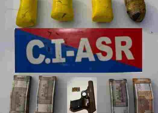 DRUG MODULE BUSTED IN AMRITSAR; FOUR HELD WITH 4KG HEROIN, ₹3.90L DRUG MONEY, ONE PISTOL