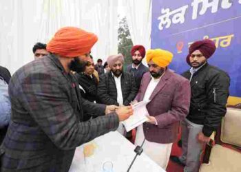 Braving cold weather, CM Bhagwant Singh Mann holds Lok Milni in Jalandhar, says Lok Milnis will act as catalyst in accelerating Punjab’s development