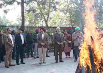 Lal Chand Kataruchak leads Lohri Celebrations at Anaj Bhawan