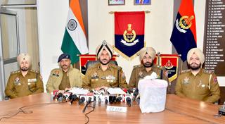CROSS-BORDER NARCO-SMUGGLING NETWORK BUSTED IN AMRITSAR; TWO HELD WITH 7.6KG HEROIN, ₹21K DRUG MONEY