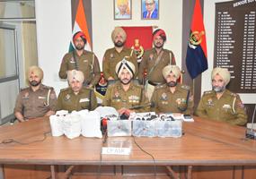 10 LINKED TO DIFFERENT CROSS-BORDER DRUG AND ILLEGAL ARMS SMUGGLING MODULES HELD IN AMRITSAR; 5.4KG HEROIN, 3 PISTOLS RECOVERED