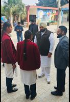Education Minister Harjot Singh Bains reviews infrastructure during surprise visit to Patiala’s School of Eminence