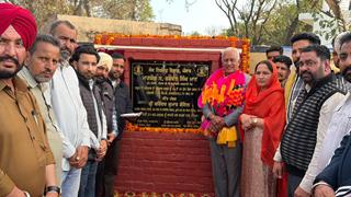 Cabinet Minister Barinder Kumar Goyal inaugurates development works worth approximately ₹13.27 crore for revamping roads in the Lehra Gaga constituency