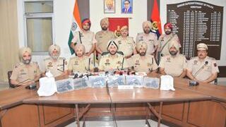 SIX LINKED CROSS-BORDER SMUGGLING MODULES HELD IN AMRITSAR; THREE TISAS PX-5.7 AMONG SIX PISTOLS RECOVERED