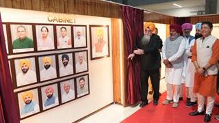 Speaker inagurates installation of sitting MLAs Photos in Punjab Vidhan Sabha
