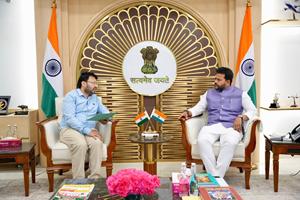 Dr Ravjot Singh meets Union Civil Aviation Minister K R Naidu; Seeks rescue flights for stranded Punjabis