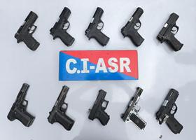 TWO LINKED TO CROSS-BORDER ILLEGAL ARMS SMUGGLING MODULE HELD IN AMRISTAR; 10 SOPHISTICATED PISTOLS RECOVERED