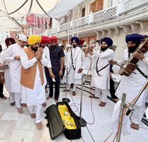 CM Bhagwant Singh Mann pays obeisance at Sri Harmandir Sahib, thanks Almighty for strength to enact historic anti-sacrilege law