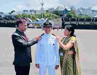 PUNJABI UNIVERSITY STAFFER’S DAUGHTER DONS SUB-LIEUTENANT STRIPES