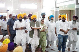 CM Bhagwant Singh Mann bows at Gurdwara Jyotisar Sahib, expresses gratitude for getting opportunity to enact strict law against beadbi