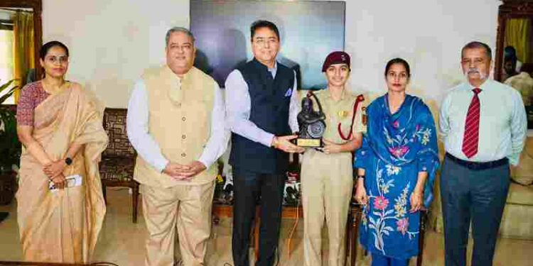 AMAN ARORA FELICITATES MAI BHAGO PREPARATORY INSTITUTE CADETS FOR REMARKABLE FEAT IN AIR FORCE ACADEMY & NDA MERIT LISTS