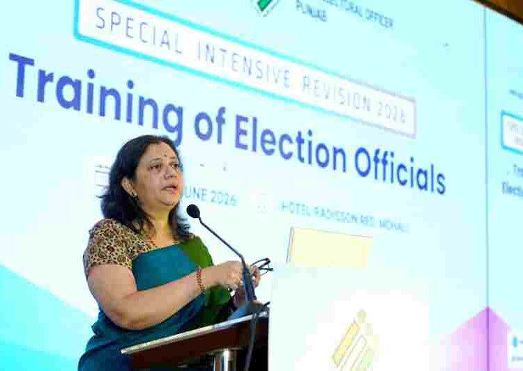 CEO Punjab Mrs. Anindita Mitra conducts training for officers deployed for the conduct of SIR