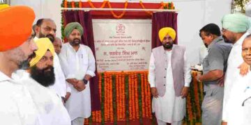 CM Bhagwant Singh Mann’s Major Gift for Dhuri Halqa; Lays Foundation Stone of Road Over Bridge to End Traffic Congestion & Strengthen Regional Connectivity