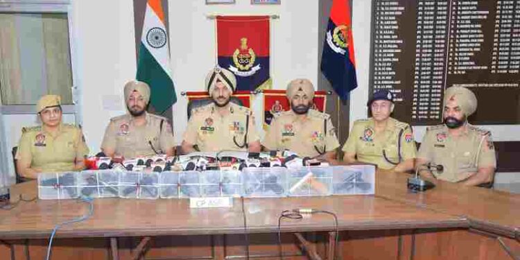 AFGHAN NATIONAL AMONG FOUR LINKED TO ILLEGAL ARMS SMUGGLING AND HAWALA NETWORK HELD WITH 8 SOPHISTICATED PISTOLS