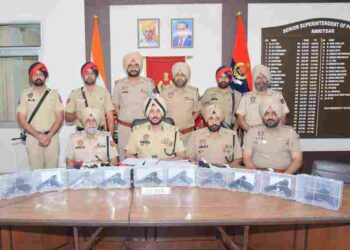 EIGHT LINKED TO CROSS-BORDER ILLEGAL ARMS SMUGGLING MODULE HELD WITH 11 SOPHISTICATED PISTOLS