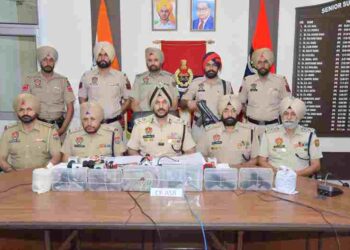 AFGHAN NATIONAL AMONG SIX LINKED TO CROSS-BORDER ARMS, DRUGS AND HAWALA NETWORK HELD; 1KG HEROIN, 5 PISTOLS, ₹5L DRUG MONEY RECOVERED