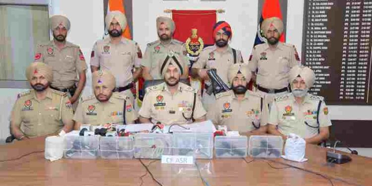 AFGHAN NATIONAL AMONG SIX LINKED TO CROSS-BORDER ARMS, DRUGS AND HAWALA NETWORK HELD; 1KG HEROIN, 5 PISTOLS, ₹5L DRUG MONEY RECOVERED