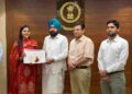 REVENUE MINISTER HARDEEP SINGH MUNDIAN HANDS OVER APPOINTMENT LETTERS TO 33 PATWARIS