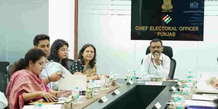 House-to-House Enumeration for Special Intensive Revision (SIR) 2026 to Begin from 25 June in Punjab