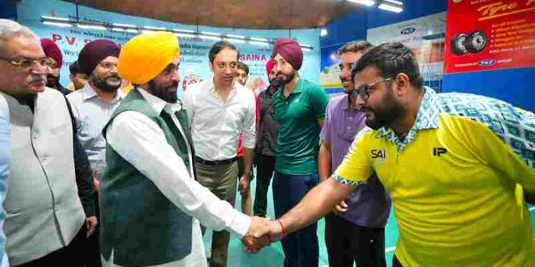 CM Bhagwant Singh Mann Reviews Preparedness for National Badminton Championship Slated to Be Held in Jalandhar
