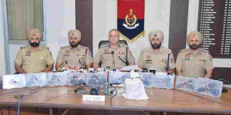 SEVEN LINKED TO CROSS-BORDER SUPPLY NETWORKS HELD WITH 10 PISTOLS, 1KG HEROIN, ONE DRONE