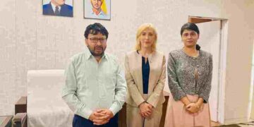 British Deputy High Commissioner Alba Smeriglio Meets Punjab NRI Affairs Minister Dr. Ravjot Singh
