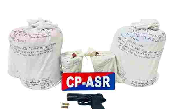 FIVE LINKED TO CROSS-BORDER SMUGGLING MODULE HELD WITH 21KG HEROIN, 970GMs ICE AND ONE PISTOL