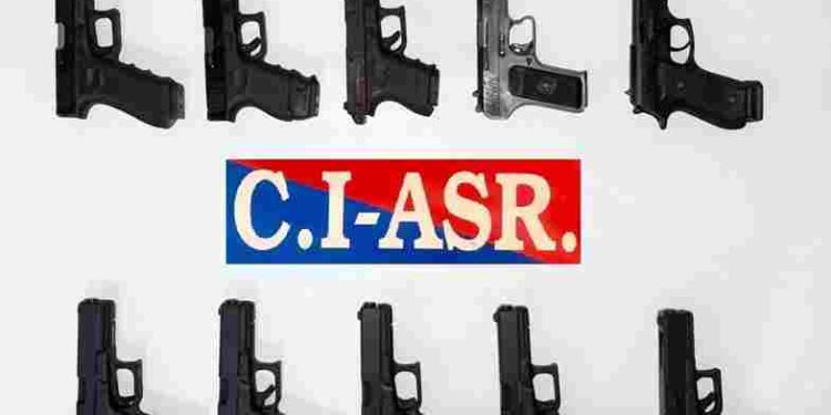 TWO LINKED TO ILLEGAL ARMS SMUGGLING NETWORK HELD WITH 10 SOPHISTICATED PISTOLS IN AMRITSAR
