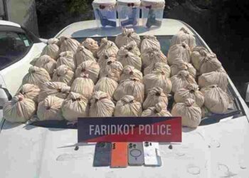 47KG HEROIN, 3 PISTOLS RECOVERED IN FARIDKOT; FOUR OPERATIVES HELD