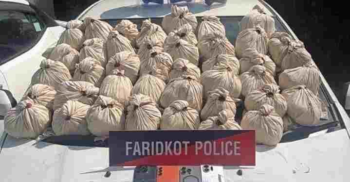 47KG HEROIN, 3 PISTOLS RECOVERED IN FARIDKOT; FOUR OPERATIVES HELD