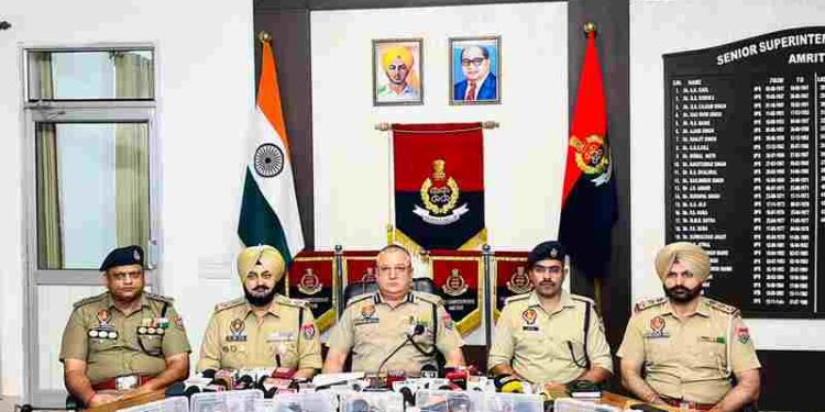 ILLEGAL ARMS SUPPLY NETWORK BUSTED IN AMRITSAR; TWO HELD WITH 8 PISTOLS