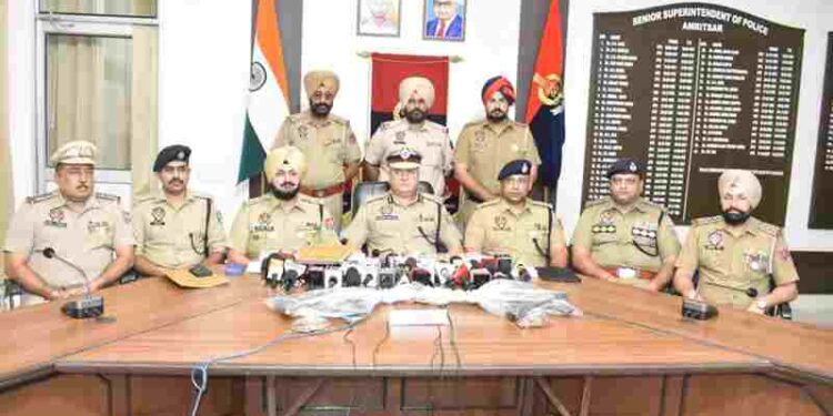 TWO AK-47 RIFLES, 50 LIVE CARTRIDGES RECOVERED IN AMRITSAR; THREE HELD