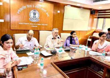 PUNJAB HEALTH MINISTER CHAIRS HIGH-LEVEL REVIEW MEETING ON PREVENTION AND CONTROL OF VECTOR-BORNE AND WATER-BORNE DISEASES