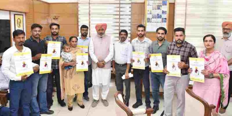 Finance Minister Harpal Singh Cheema Hands Over Appointment Letters to 12 New Clerks