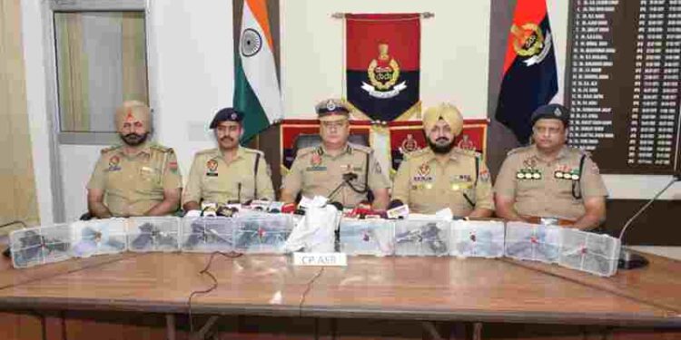 THREE LINKED TO DRUG TRAFFICKING AND ILLEGAL ARMS SMUGGLING NETWORK HELD WITH 10 PISTOLS, 1KG HEROIN