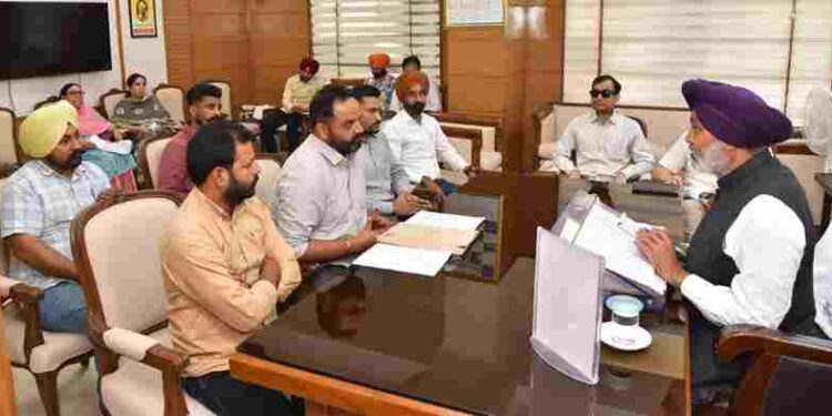 Finance Minister Harpal Singh Cheema Chairs High-level Meeting with Key Employee Unions