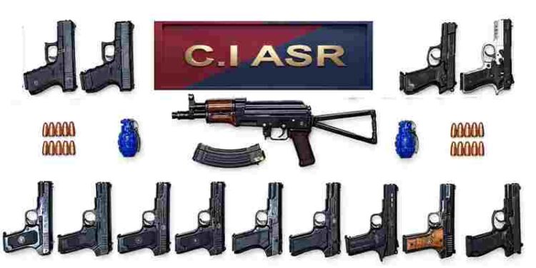 FATHER-SON DUO AMONG FIVE HELD WITH ASSAULT RIFLE, 2 HAND GRENADES AND 13 PISTOLS IN AMRITSAR