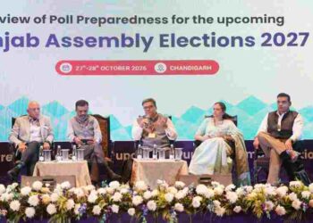 FLC Workshop and Review of Enforcement agencies held with delegation from ECI and BEL for Punjab Assembly Elections